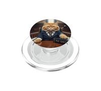 Meme de Justice drôle d'étudiant en Droit au Tribunal Cat Lawyer PopSockets PopGrip pour MagSafe