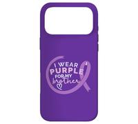 Mème de la Marche de Sensibilisation à la maladie d'Alzheimer « Je Porte du Violet pour Mon FRÈRE Coque pour iPhone 17 Pro Max