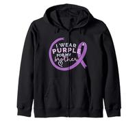 Mème de la Marche de Sensibilisation à la maladie d'Alzheimer « Je Porte du Violet pour Mon FRÈRE Sweat à Capuche