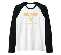 Meme de l'histoire Romaine Antique - SPQRMAXXER - SPQR Eagle Rome Manche Raglan