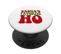 Meme de Noël Amusant préféré du Père Noël PopSockets PopGrip Adhésif