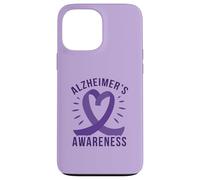 Mème de randonnée avec Ruban Violet sur la mémoire de la maladie d'Alzheimer Coque pour iPhone 13 Pro Max