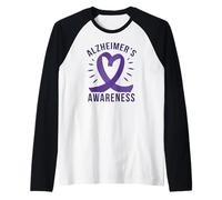 Mème de randonnée avec Ruban Violet sur la mémoire de la maladie d'Alzheimer Manche Raglan