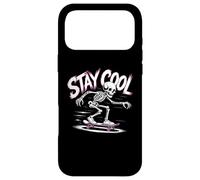 Mème de Skate Stay Cool Man Cool Man Cool Skeleton - Stay Chill and Ride Coque pour iPhone 17 Pro Max