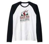 Mème de spiritueux de Noël Haut de Gamme de North Pole Brewing Company Manche Raglan