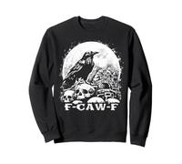 Mème d'halloween Amusant et Effrayant F Caw F Sweatshirt