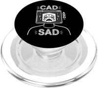 Meme d'ingénierie drôle CAD et Sad PopSockets PopGrip pour MagSafe