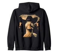 Meme drôle de Canard Cow-Boy fumant Une Cigarette Sweat à Capuche