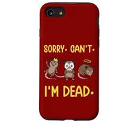 Mème drôle de Fausse Mort d'opossum. Désolé, Je ne Peux Pas Coque pour iPhone SE (2020) / 7/8