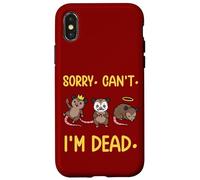 Mème drôle de Fausse Mort d'opossum. Désolé, Je ne Peux Pas Coque pour iPhone X/XS