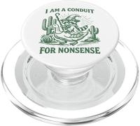 Meme drôle de Raccoon Wizard Je suis Un Conduit pour des absurdités PopSockets PopGrip pour MagSafe