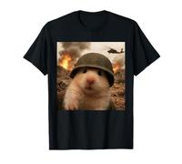 Mème drôle de Soldat de Champ de Bataille de la Seconde Guerre Mondiale avec Hamster T-Shirt
