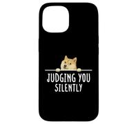 Mème drôle Disant de Vous Juger en Silence Coque pour iPhone 15