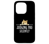 Mème drôle Disant de Vous Juger en Silence Coque pour iPhone 15 Pro