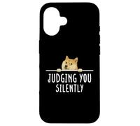 Mème drôle Disant de Vous Juger en Silence Coque pour iPhone 16