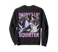Mème drôle Inapproprié Daddy's Lil Squirter Bootleg Sweatshirt