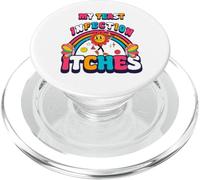 Mème drôle Ma candidose me démange. Étrange PopSockets PopGrip pour MagSafe