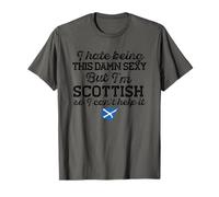 Meme écossais « I Hate Being This Damn Sexy But I'm Scottish Scotland Meme » T-Shirt