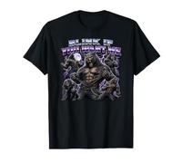 Meme embarrassant Alpha Wolf Funny Dumb Cringy Brainrot T-Shirt