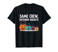 Même équipage, différents seaux Halloween Treat Trick T-Shirt Graphique avec Valeur