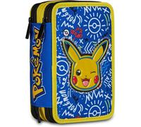 même étui Pokémon 3 zip, triple compartiment, avec crayon, clochards