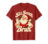 Meme Familial rétro du Père Noël Six Seven Bruh 67 T-Shirt