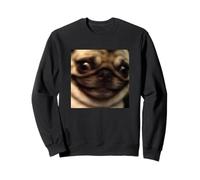 Mème Flou de Chien Carlin Mignon drôle et maladroit Sweatshirt