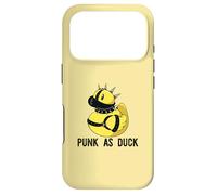 Mème Funny Punk Duck Punk AF Mohawk Coque pour iPhone 17 Pro