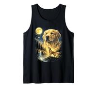 Mème Golden Retriever Howling to The Moon Funny 90's Dog Débardeur