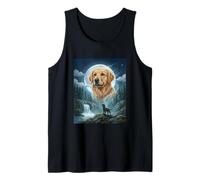 Meme Golden Retriever Howling to The Moon Funny Dog Lover Débardeur