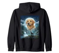 Meme Golden Retriever Howling to The Moon Funny Dog Lover Sweat à Capuche