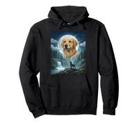 Meme Golden Retriever Howling to The Moon Funny Dog Lover Sweat à Capuche