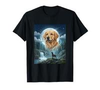 Meme Golden Retriever Howling to The Moon Funny Dog Lover T-Shirt