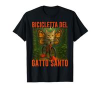 Meme Internet Brainrot AI italien Bicicletta Del Gatto Santo T-Shirt