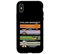 Mème Italien Brainrot, Personnage de Compilation drôle pour Enfants de la génération Z Coque pour iPhone X/XS