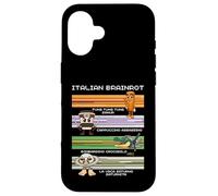 Mème Italien Brainrot, Personnage de Compilation drôle pour Enfants de la génération Z Coque pour iPhone 16