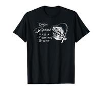 Même Jésus a une histoire de pêche, blague chrétienne amusante sur le poisson T-Shirt