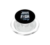 Même Jésus Avait Une Belle Histoire de Poisson : Christian Fishing PopSockets PopGrip pour MagSafe
