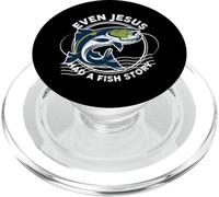 Même Jésus Avait Une Histoire de Poisson Drôle de pêche PopSockets PopGrip pour MagSafe