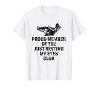 Mème Just Resting My Eyes Club Old Man Grandpa Not Sleeping T-Shirt