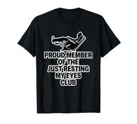 Mème Just Resting My Eyes Club Old Man Grandpa Not Sleeping T-Shirt Graphique avec Valeur