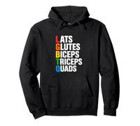 Mème LGBTQ Lats Glutes Funny Gay Pride Novelty Mème Y2K Queer Gag Sweat à Capuche