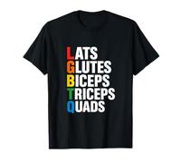 Mème LGBTQ Lats Glutes Funny Gay Pride Novelty Mème Y2K Queer Gag T-Shirt