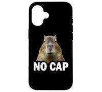 Meme Lover Gen Alpha Slang No Cap Capybara Coque pour iPhone 16