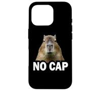 Meme Lover Gen Alpha Slang No Cap Capybara Coque pour iPhone 16 Pro