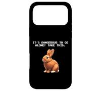 Meme Lover Video Gamer Dangerous Alone Rabbit Coque pour iPhone 17 Pro Max