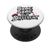 Même mais différent Apprenez Le Vrai mec Souriant Japonais PopSockets PopGrip Adhésif