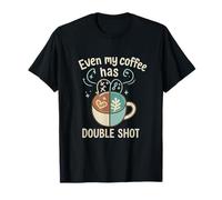 Même Mon café a Deux Saveurs Zodiac Latte Art T-Shirt