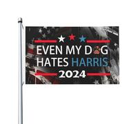 Même Mon Chien Déteste Kamala Harris ! Drôle Anti Harris Nique Kamala Harris Bannière 90X150Cm Résistant Durable Bannières Drapeau Pour Extérieure Ferme Clubs