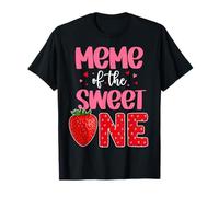Meme of The Sweet One Strawberry Fête d'anniversaire de Famille T-Shirt